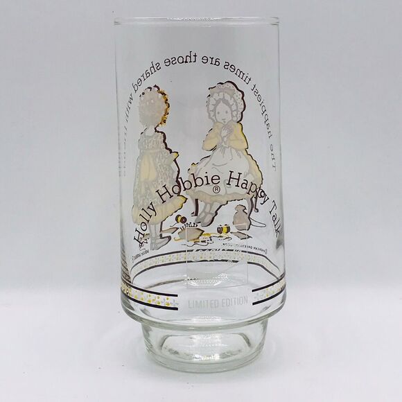 Holly Hobbie Glass Happy Talk Coca-Cola Vintage American Greetings 6” Limited Ed - Picture 3 of 4